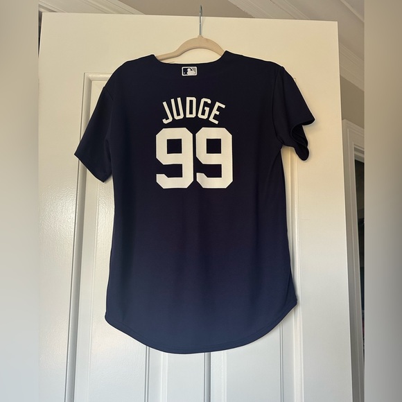 Majestic New York Yankees Navy Judge (99) Jersey - Picture 2 of 5
